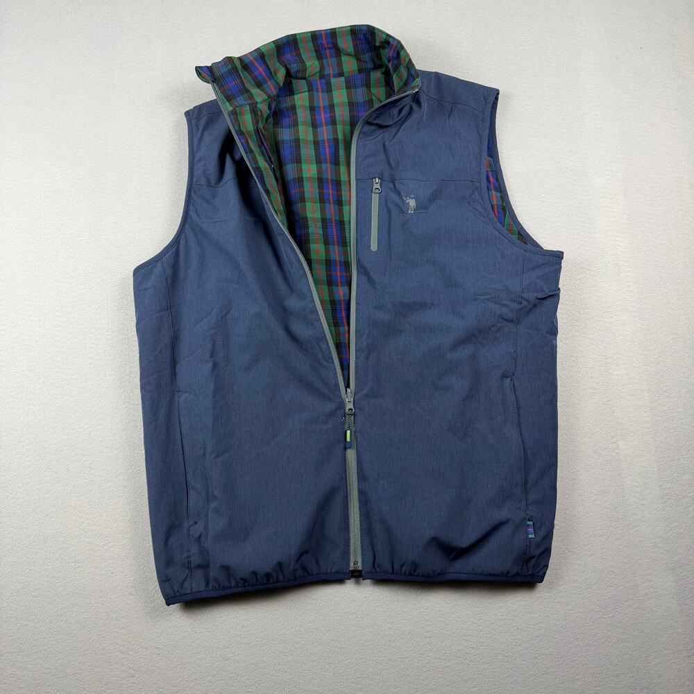 William Murray Reversible Plaid Vest XL